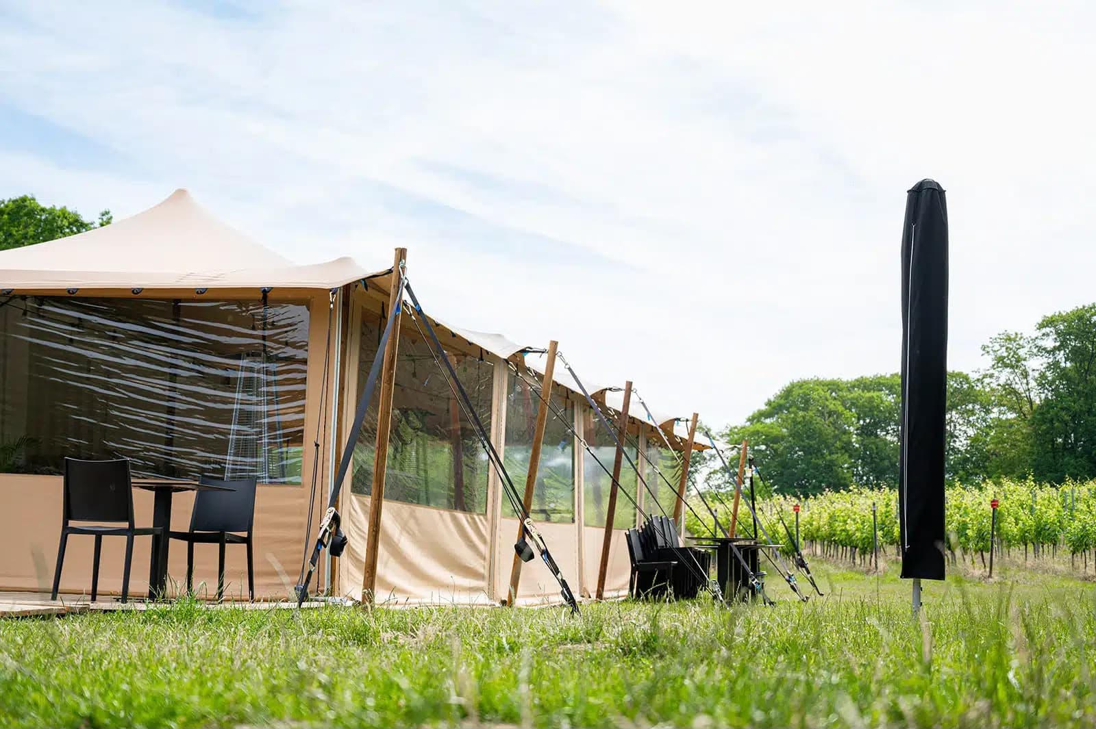 Zijwanden stretch tent