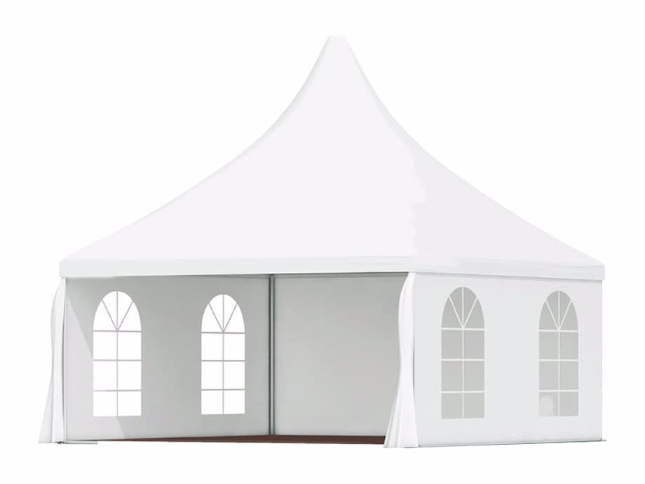 Pagodetent 5x5 meter (incl. zij-zeilen)