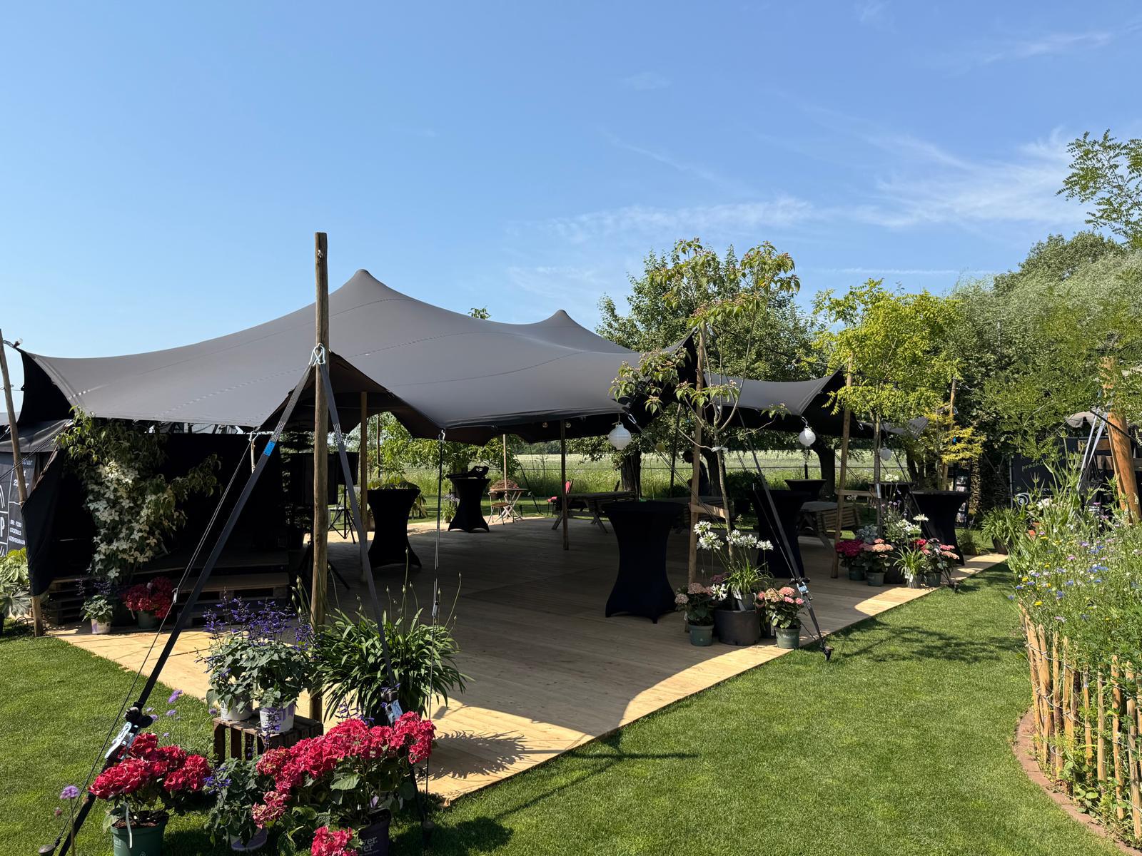 Stretch tent 10x12 (Zwart) hoofdfoto